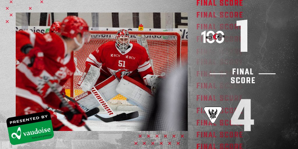 lausannehc's tweet photo. Les Lions s'inclinent à la Vaudoise aréna et laissent les joueurs du HC Fribourg-Gottéron faire le break dans la série.
Nos joueurs joueront donc un match décisif ce samedi à la BCF Arena !
Lausanne HC 1⃣-4⃣ HCFG
#ActeIV 🦁⚡️🐉 https://t.co/DAFd2elt2y