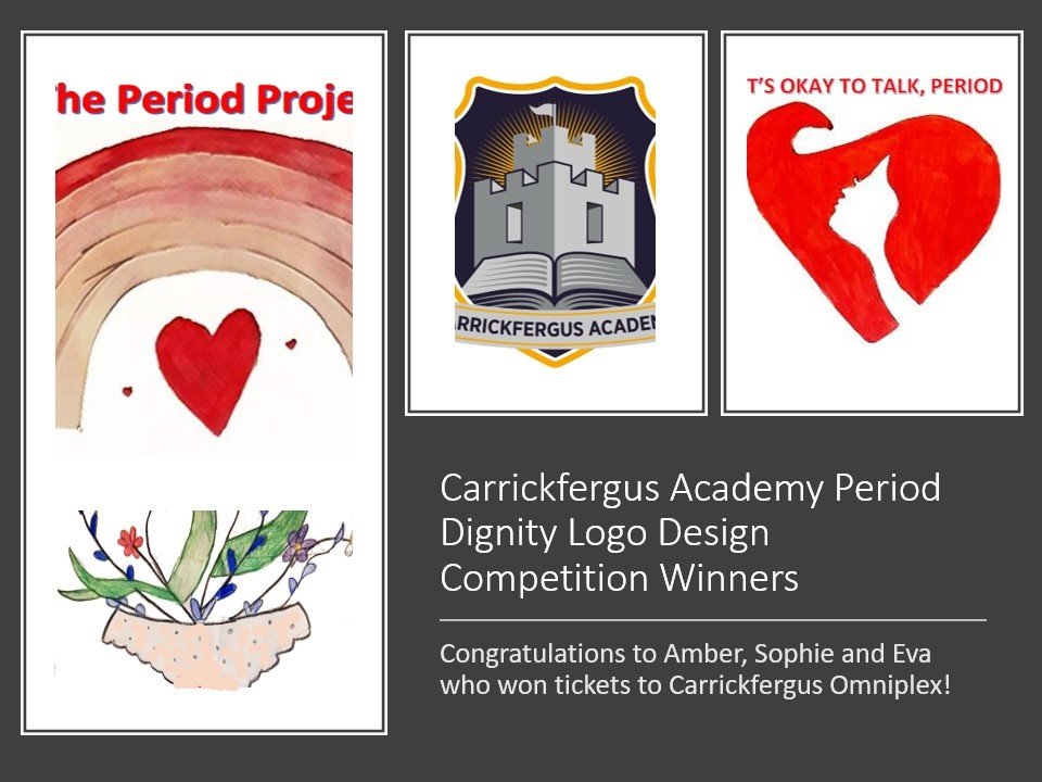 Our Period Dignity Team have been busy getting bathrooms stocked up with products this week. Thank you to Mrs Thacker and Mrs Gibson for their work on this. Congratulations also to the winners of our Period Dignity Logo Design Competition.