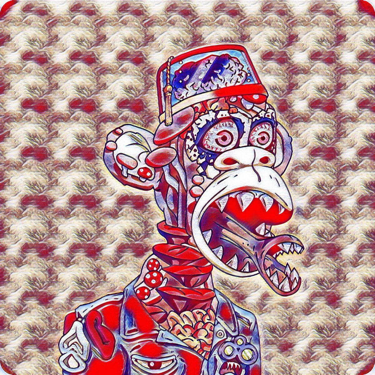 Marky1231's tweet image. Shoutout to @Picassobabyape who brilliantly turned my #MAYC #7473 into a picasso version 🔥