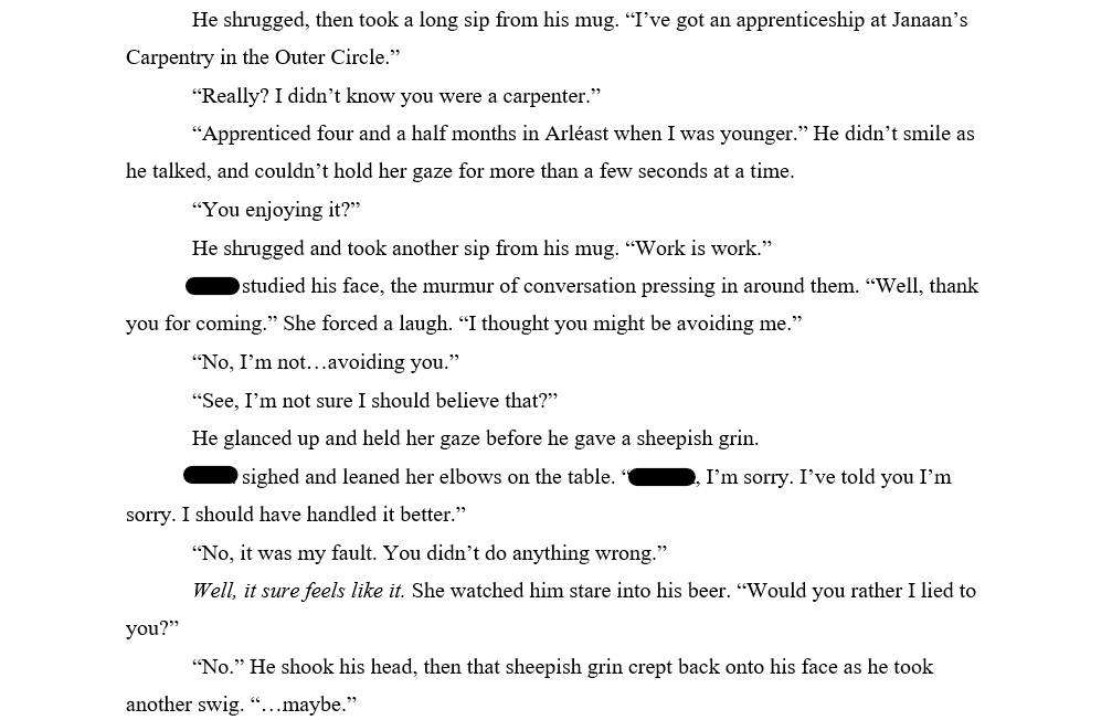 LABuckAuthor's tweet image. I despise love triangles, so I set one up so everyone involved can be decent adults and subvert the trope. 😂Character names censored to preserve the sequel, but working through unrequited love comes from the vein of "second chances." #FantasyIndiesApril