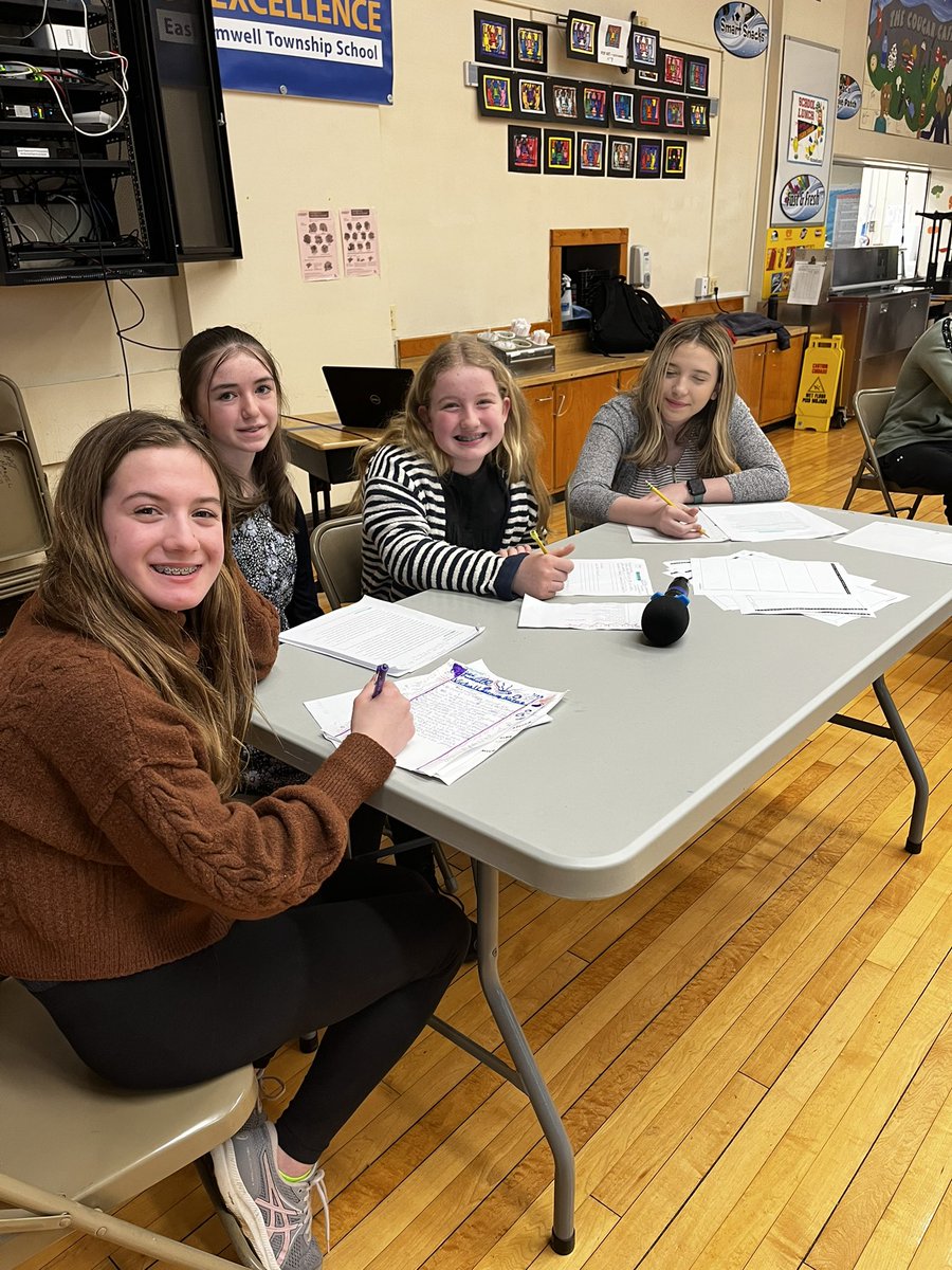 HigginsTeach's tweet photo. What’s happening? The East Amwell School Middle School Debate! Thank you HCRHS judges!! @EASchool https://t.co/K13T4pkCW2