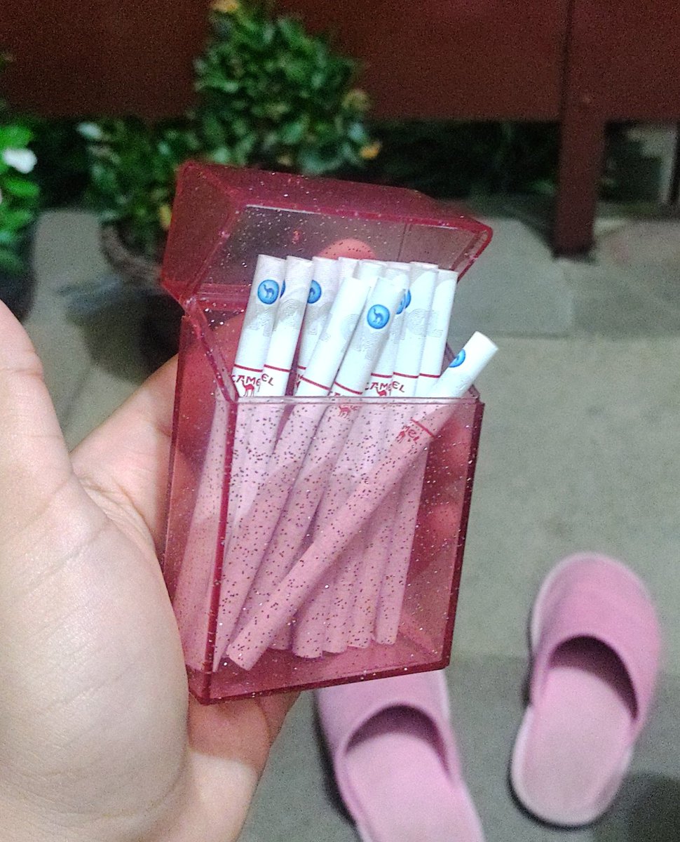 ioo0zii0zi's tweet photo. imagina vc vem m pedir um cigarro e eu toda princesa tiro isto da minha bolsa https://t.co/tLyrw7trin