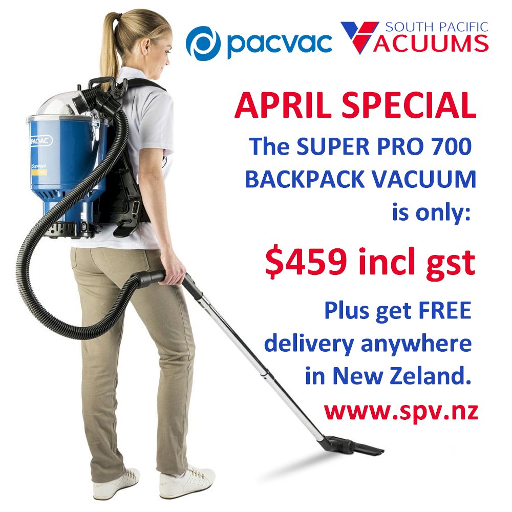 SouthPacificVac's tweet photo. One of the most suitable commercial vacuum cleaners for homes is the Pac Vac Super Pro 700.

• Bagless – no hidden future costs
• 18M power cord – reach any area in your home
• Spare reusable bag
• Spare paper bags
• 2-year warranty

FREE DELIVERY 

https://t.co/l0pndqasVe https://t.co/jwuFymYACK