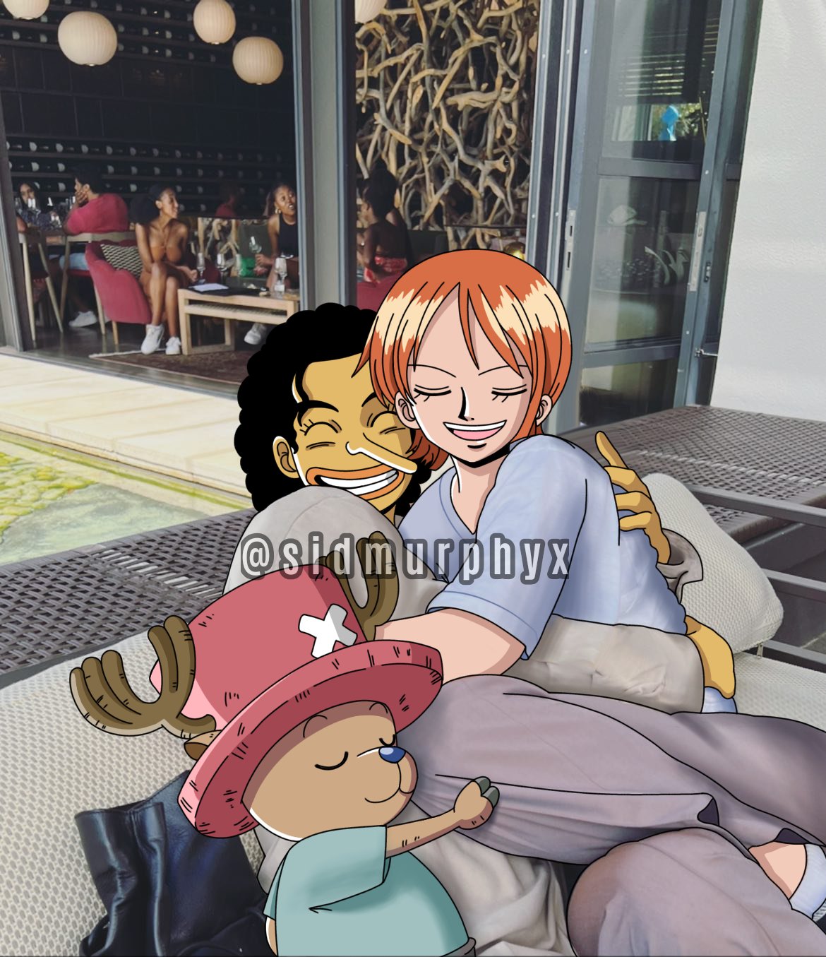 Sid- (COMMISSIONS OPEN) on X: The coward trio ONEPIECE Nami usopp  chopper t.cofNA1KNaNPO  X