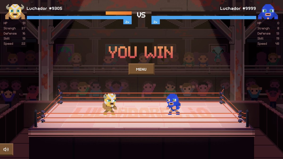 PlayLuchamon's tweet photo. Time to assemble your Luchadores for some alpha!🤼

The game is currently off-chain while balancing, testing and continuous updates take place🧰

Visit https://t.co/tLS012iPWB to battle it out and experiment with stat builds🧪#play2earn https://t.co/fS5GyWk0iY
