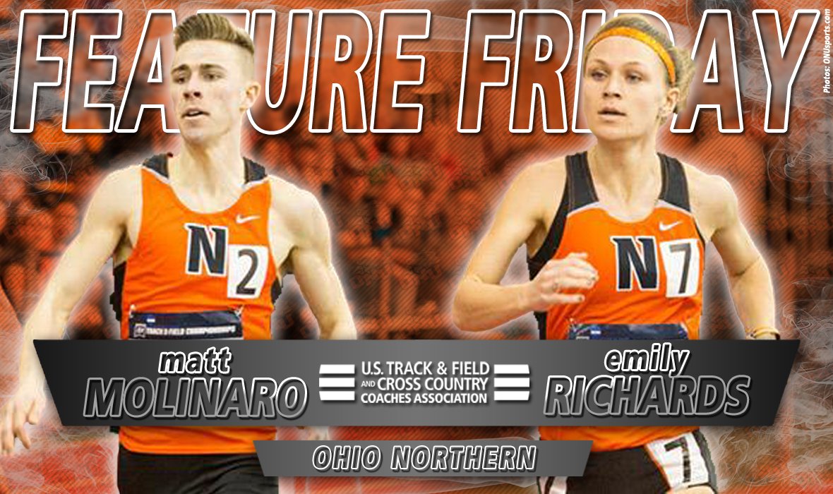 TBT: Former <a href="/ONUsports/">Ohio Northern Sports</a> standouts Matt Molinaro &amp; Emily Richards were the subjects of our Feature Friday back on March 31, 2017, entitled "Strong Bond Pushes Ohio Northern Duo."

ustfccca.org/2017/03/featur…