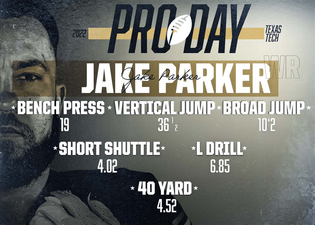 hputxfootball's tweet photo. When your BEST PLAYERS show up - then the BEST PLAYERS SHOW OUT!!!

Jake Parker’s Pro Day Numbers 

#BringtheSting
#stingem https://t.co/DaJwyU7Tda