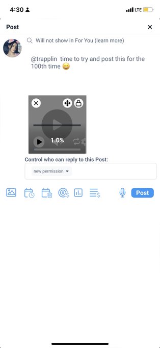 4:30 rn let’s see how long this video takes to post ? https://t.co/pKjxSsn4Wt