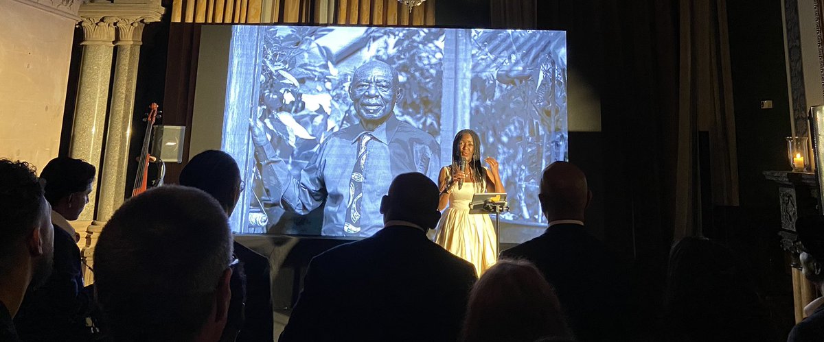 estherhigham's tweet photo. Beautiful evening celebrating the launch of #themakingofblackbritain with @therealDLJ @StPancrasRen #tellyourstory https://t.co/oWJ9yIXnFr