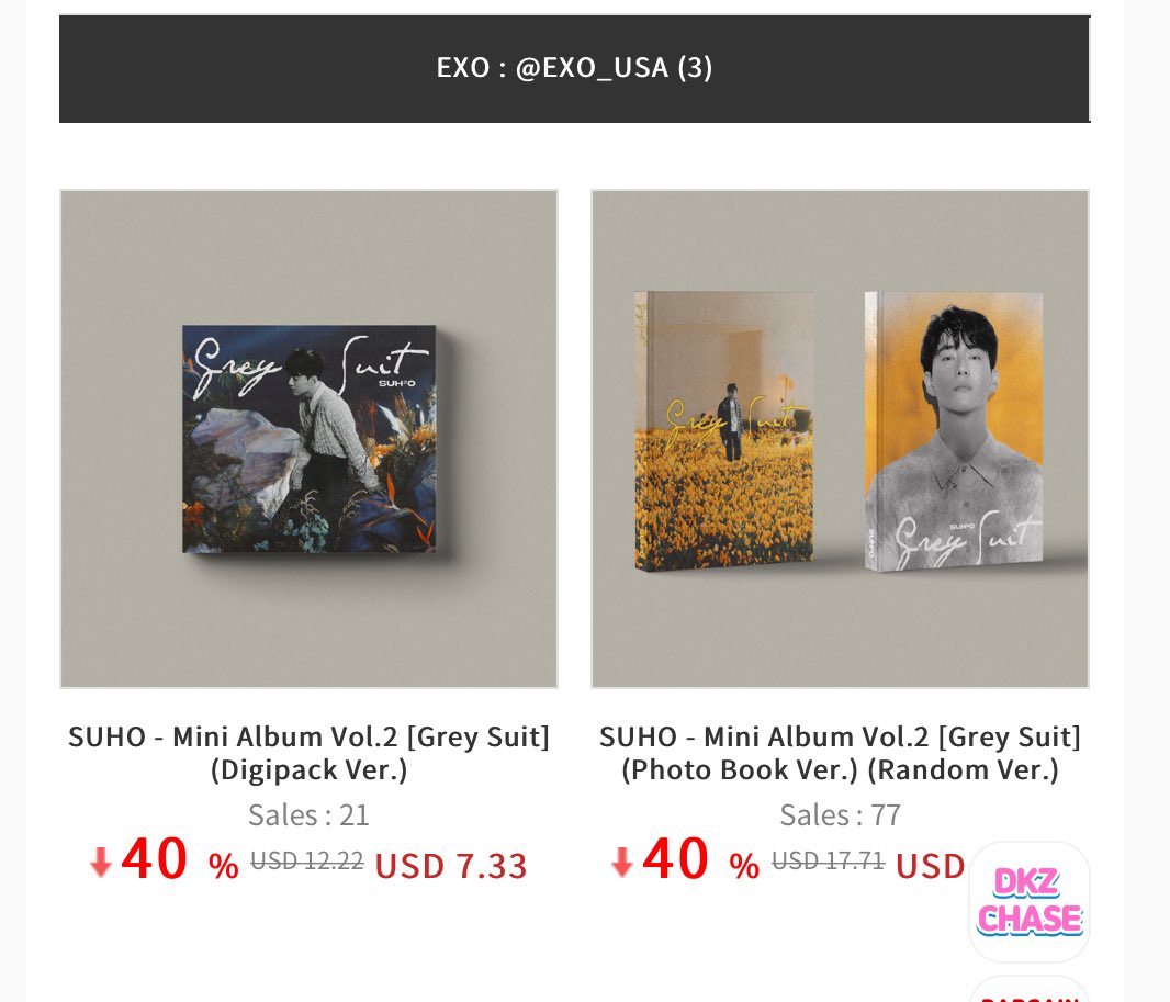 exo_usa's tweet photo. Exols! A reminder that you are able to purchase through ktown4u with a 40% discount! Use the link: https://t.co/Dq4kORTlnH

@weareoneEXO #엑소 #1ΞX0 #수호 #SUHO #SUHO_GreySuit https://t.co/SoAsVc5zAh