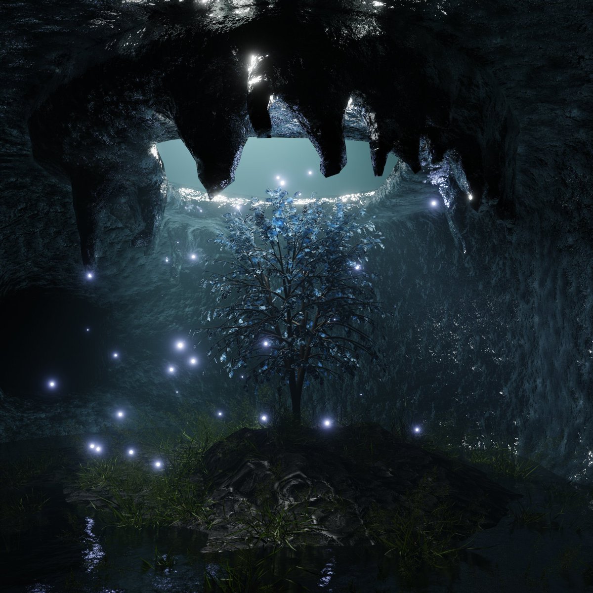 Cover art for @gossamarie 's new EP "lampyris" 

give a follow and check out the project :) 

spinneret.bandcamp.com/album/lampyris