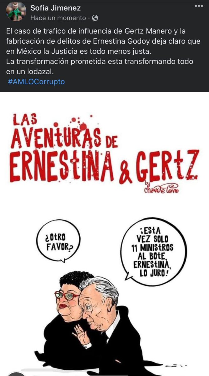 SofiaNotanegra's tweet photo. #jajaja SÍ de risa lo que está tratando de justificar #ErnestinaGodoy al inventar delitos para meter a la cárcel a gente inocente. Ahora fue #AlejandraCuevas por órdenes de #AlejandroGertzManero pero su embuste no termina ahí. Muchos de los más de 40 mil presos están en la cárcel https://t.co/2oVz2bceWu