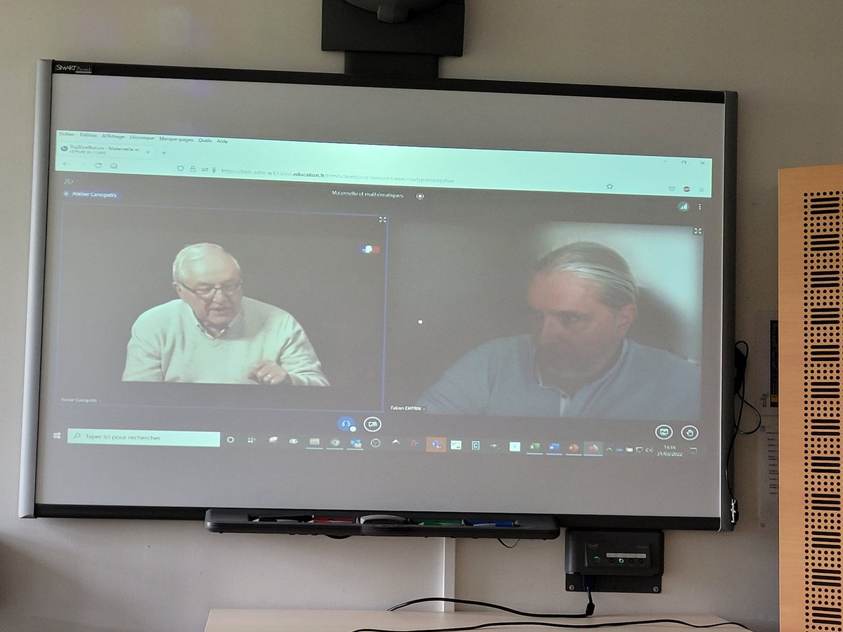 Maternelle95's tweet photo. Des échanges de passionnés #Fabien #Emprin et #Michel #Fayol autour de la question du numérique et des mathématiques à l'école maternelle lors de cette belle journée de formation initiée par le #pôlematernelle95 et #canopé 95. https://t.co/WYh9VIZzAM