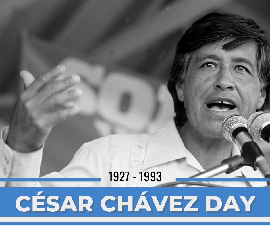 US Rep. Filemon Vela (@repfilemonvela) on Twitter photo Today would have been #CésarChávez's 95th birthday.
On #CésarChávezDay, I'm proud to co-sponsor a resolution that honors his life and legacy as a civil rights and labor leader. Today would have been #CésarChávez's 95th birthday.
On #CésarChávezDay, I'm proud to co-sponsor a resolution that honors his life and legacy as a civil rights and labor leader.