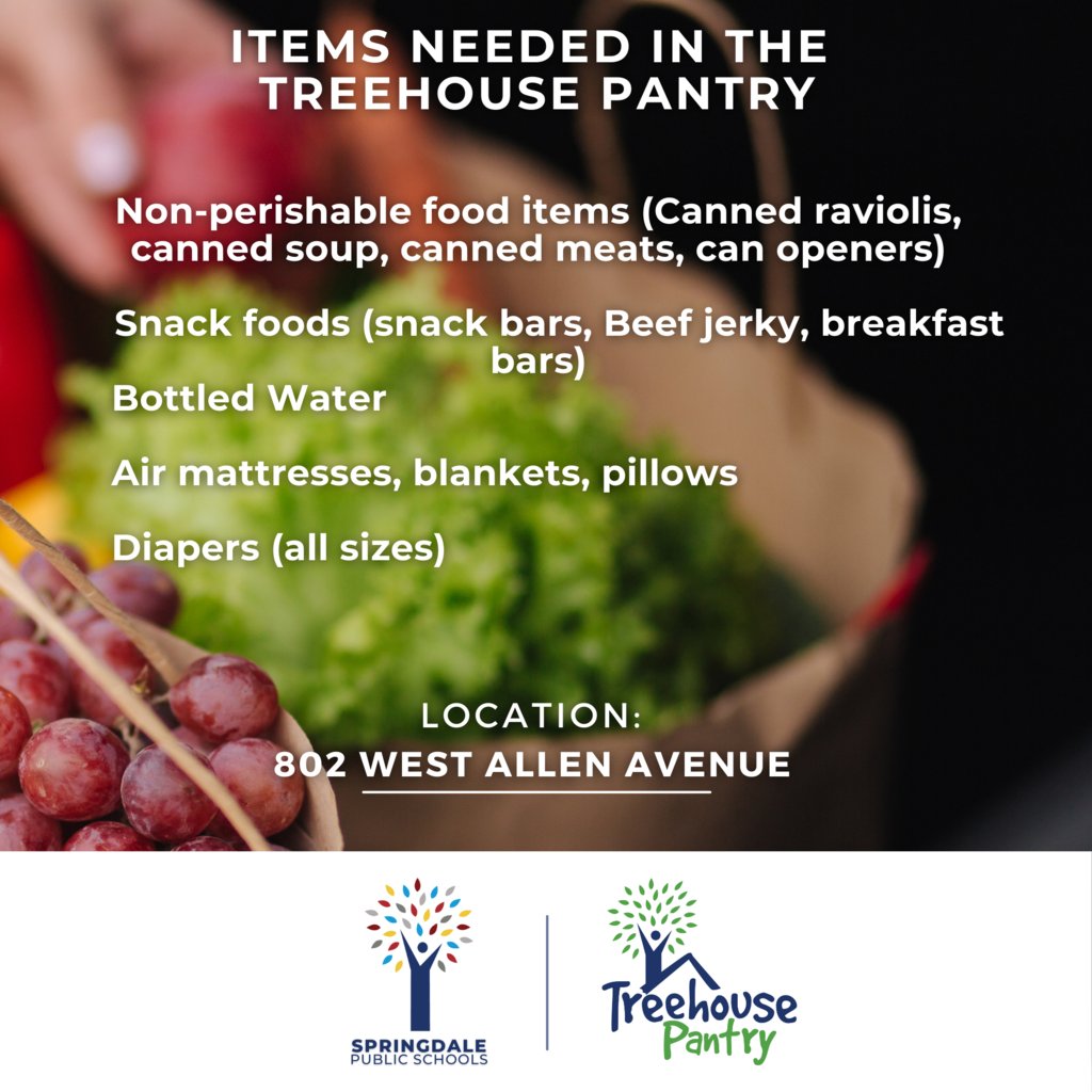 WalkerWildcats1's tweet photo. Please bring by donations to the Treehouse Pantry at 802 West Allen Avenue https://t.co/uXk3PA0bGe