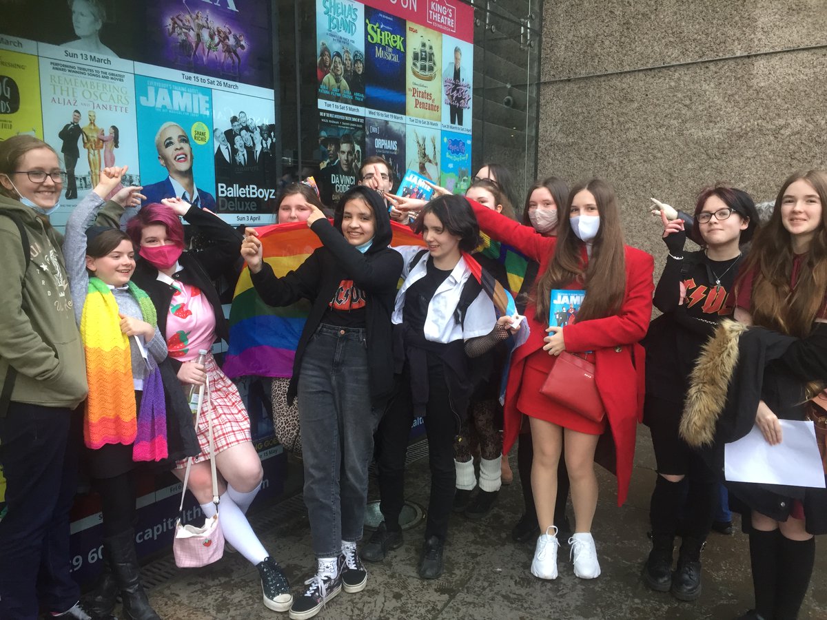 Oh my goodness, we had the most amazing time at "Everybody's Talking About Jamie" <a href="/JamieMusical/">Everybody’s Talking About Jamie - Musical</a> <a href="/captheatres/">Capital Theatres: Festival, King’s & Studio</a>.  Superb, "feel good", and so many things to think about.  The <a href="/KHSScience/">KHSScience</a> <a href="/k107radio/">K107 FM</a> team were admiring the tech as well.  A fabulosa day! 🏳️‍🌈🏳️‍⚧️