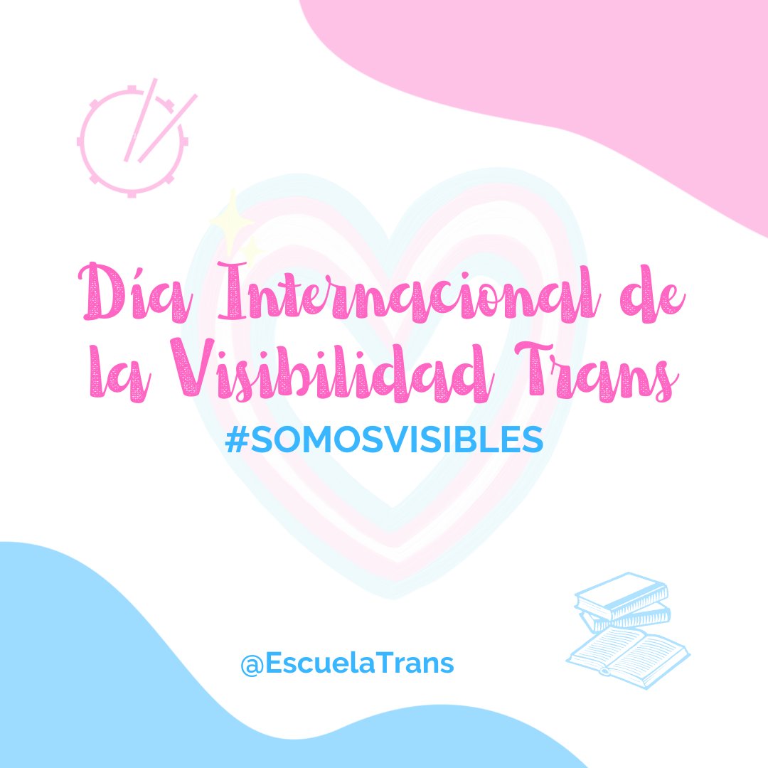 EscuelaTrans's tweet photo. La personas Trans #somosvisibles gracias a nuestras capacidades, saberes y experiencias. 31 de marzo #diainternacionaldelavisibilidadtrans #escuelatrans #trans https://t.co/qZ9xadQcPl