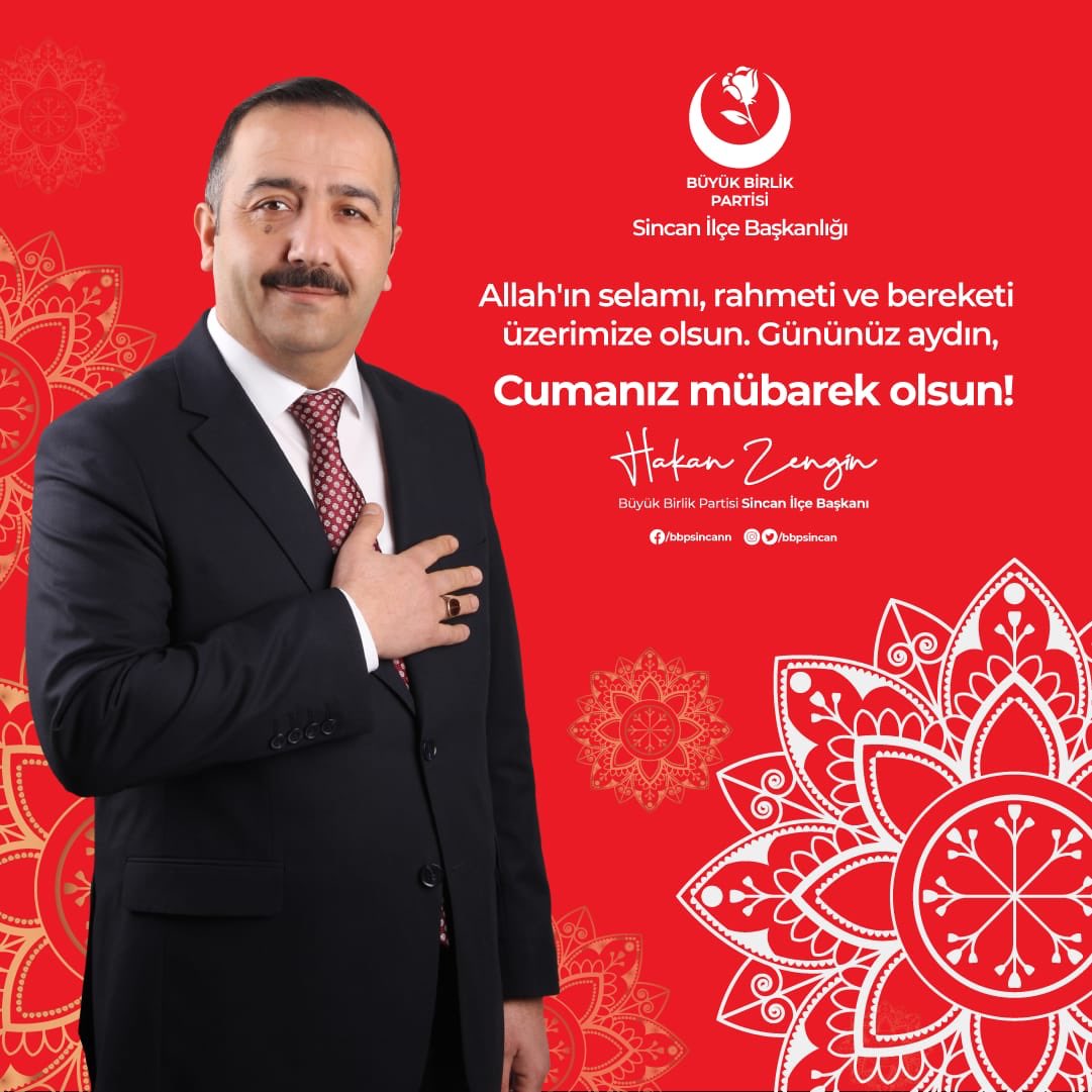 Tüm kardeşlerime hayırlı cumalar dilerim