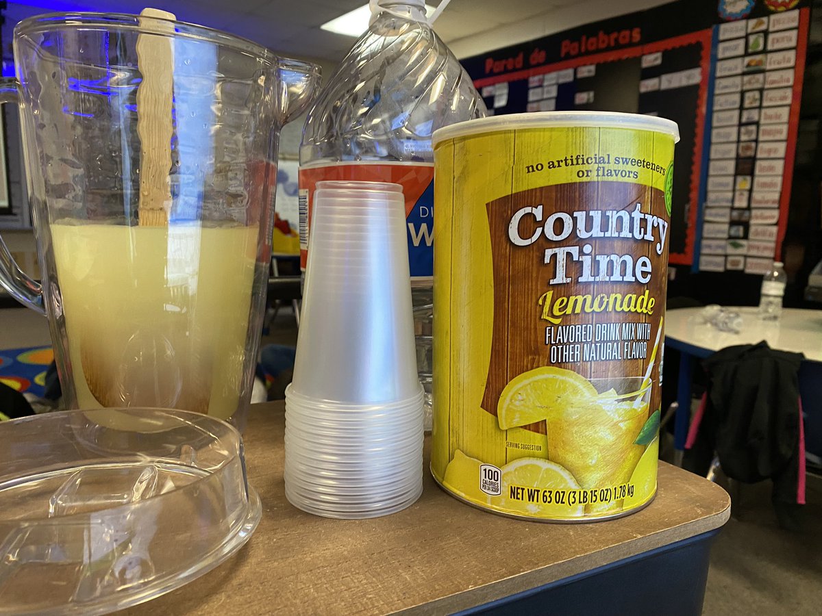 MrsMFitch_NBE's tweet photo. Learning ‘How to make lemonade’ and writing the steps! 🍋 😋 🥤💛 #FitchsFriends #howtomakelemonade #KinderRocks #lemonade @HumbleISD_NBE #FirstNextLast https://t.co/AzWo4L6Ej3