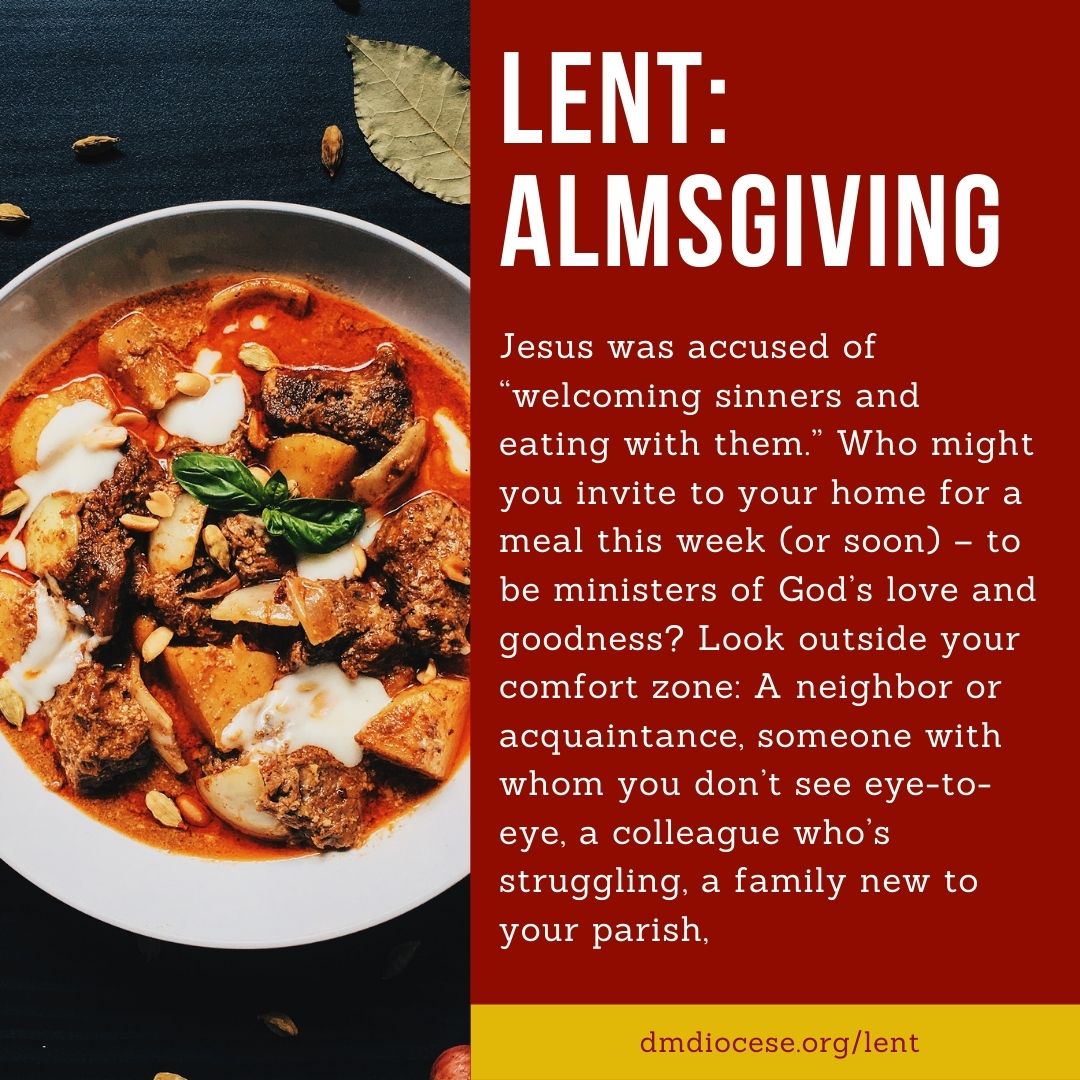 DMDiocese's tweet photo. How might be welcome those who are struggling to the table?
#familyfaith #conversationstarter #dinnerdiscussion #Lent https://t.co/mKax1SCUwQ @TheRichSoil @sjeciowa https://t.co/JEim1elyCk