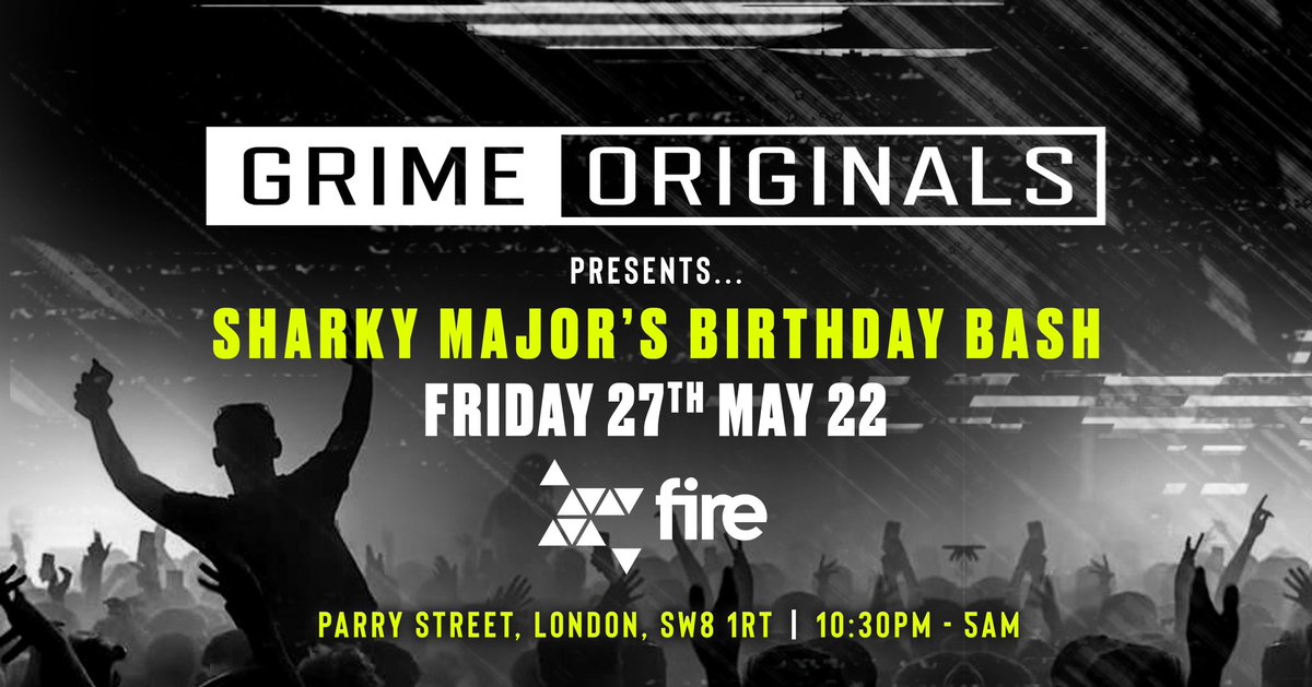 SHARK MAJOR GENERAL! (@sharkymajor) on Twitter photo Can’t call me greedy with £1 tickets mate! Come celebrate my birthday <a href="/GrimeOriginals/">GrimeOriginals</a> for next to nothing (while tickets last) lol ra.co/events/1518556 Can’t call me greedy with £1 tickets mate! Come celebrate my birthday <a href="/GrimeOriginals/">GrimeOriginals</a> for next to nothing (while tickets last) lol ra.co/events/1518556