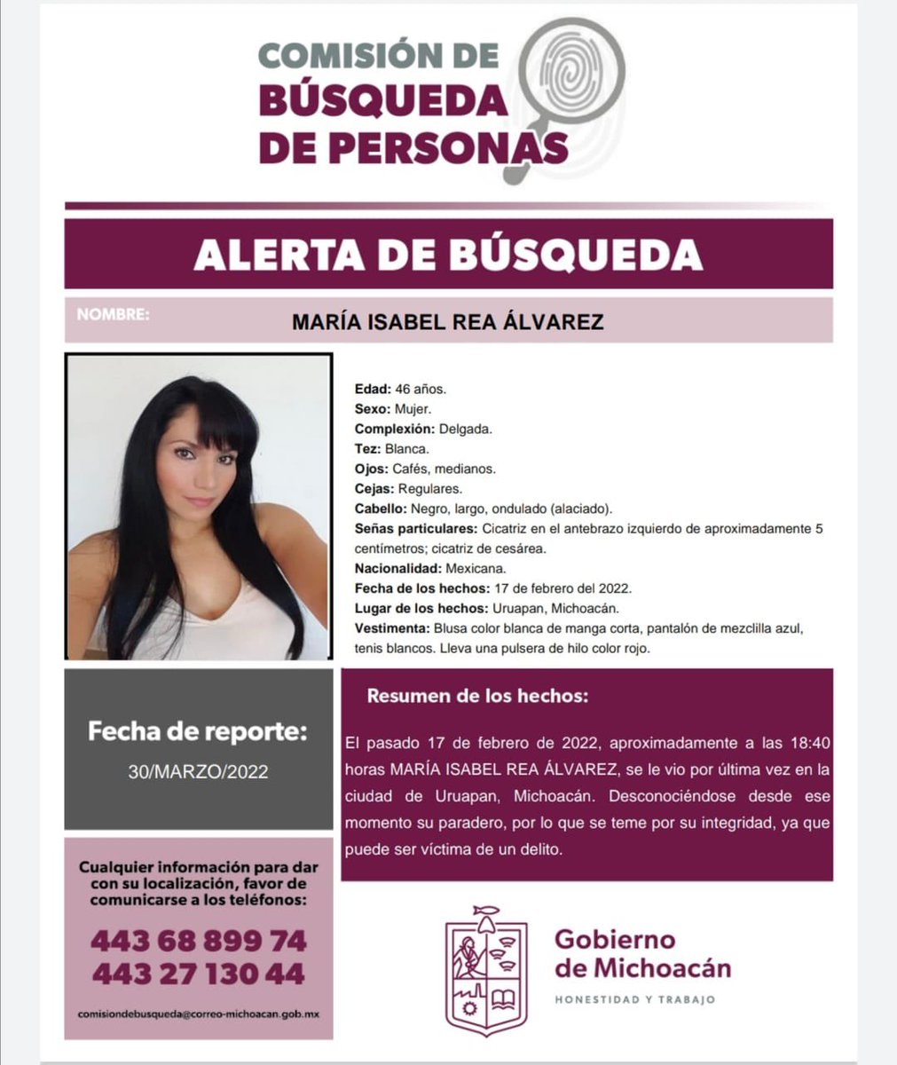 #Desaparecida #Uruapan #Michoacan