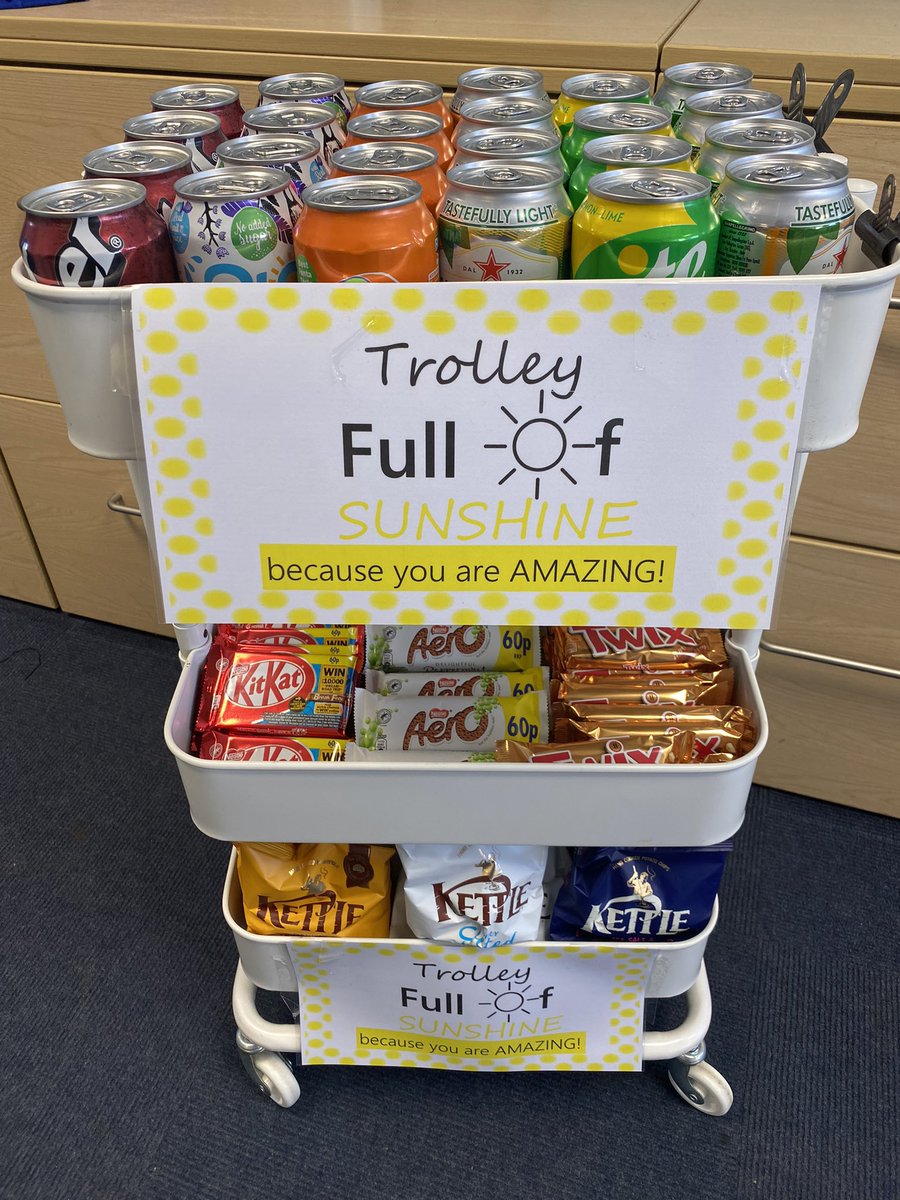 StAloysiusL36's tweet photo. A little wellbeing treat from the #ChangeTeam after a busy week! We are thankful for our wonderful staff and all that they do for our children. 🥰 #WellbeingAtStAloysius #ThankfulThursday #TeamworkMakesTheDreamWork https://t.co/XvWAkhg2Rz