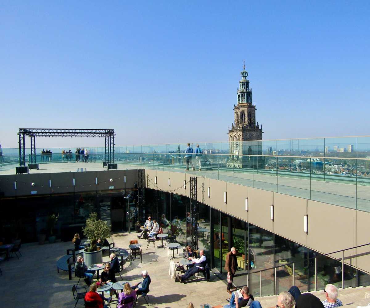 AwayMaja's tweet photo. One of the best views of #Groningen is from the rooftop terrace at @forum_groningen 😍 there is sooo much to do in the building (a library, film screenings, exhibitions, to name a few!) but it's the views over the city for me! 🇳🇱
#DiscoverGroningen @DiscoverGro https://t.co/968ecp5SS6