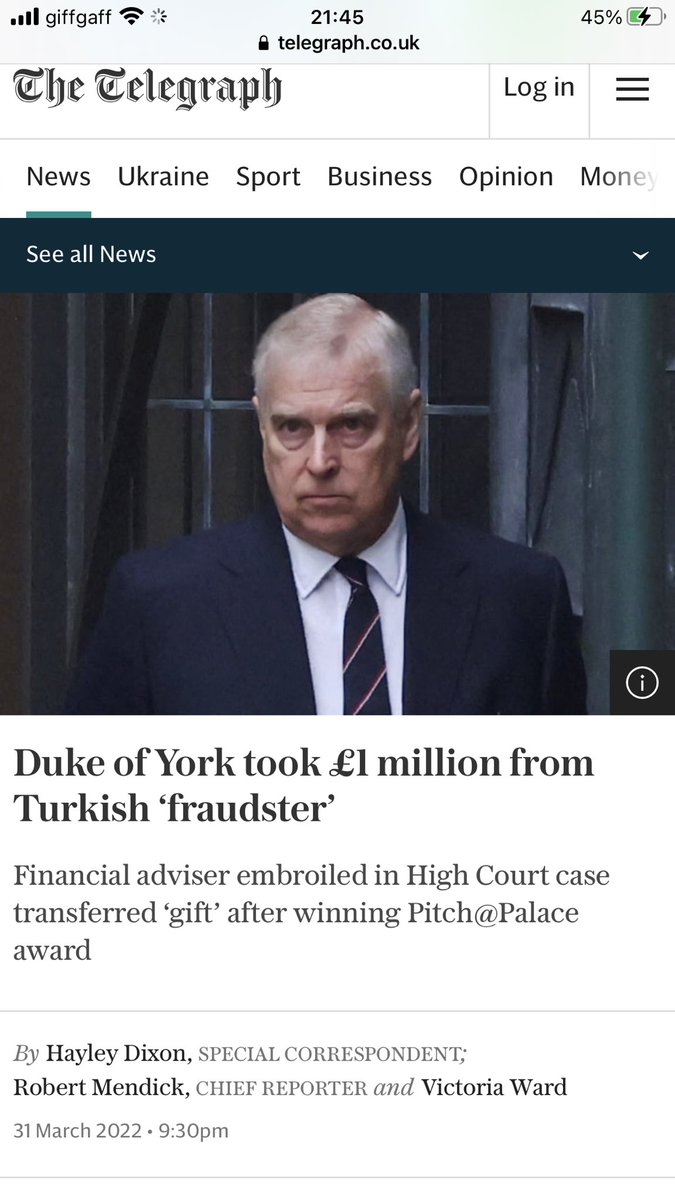 Seems like he’s in trouble again, a day after #PrincePhilipMemorial 😏 
#PrinceAndrew