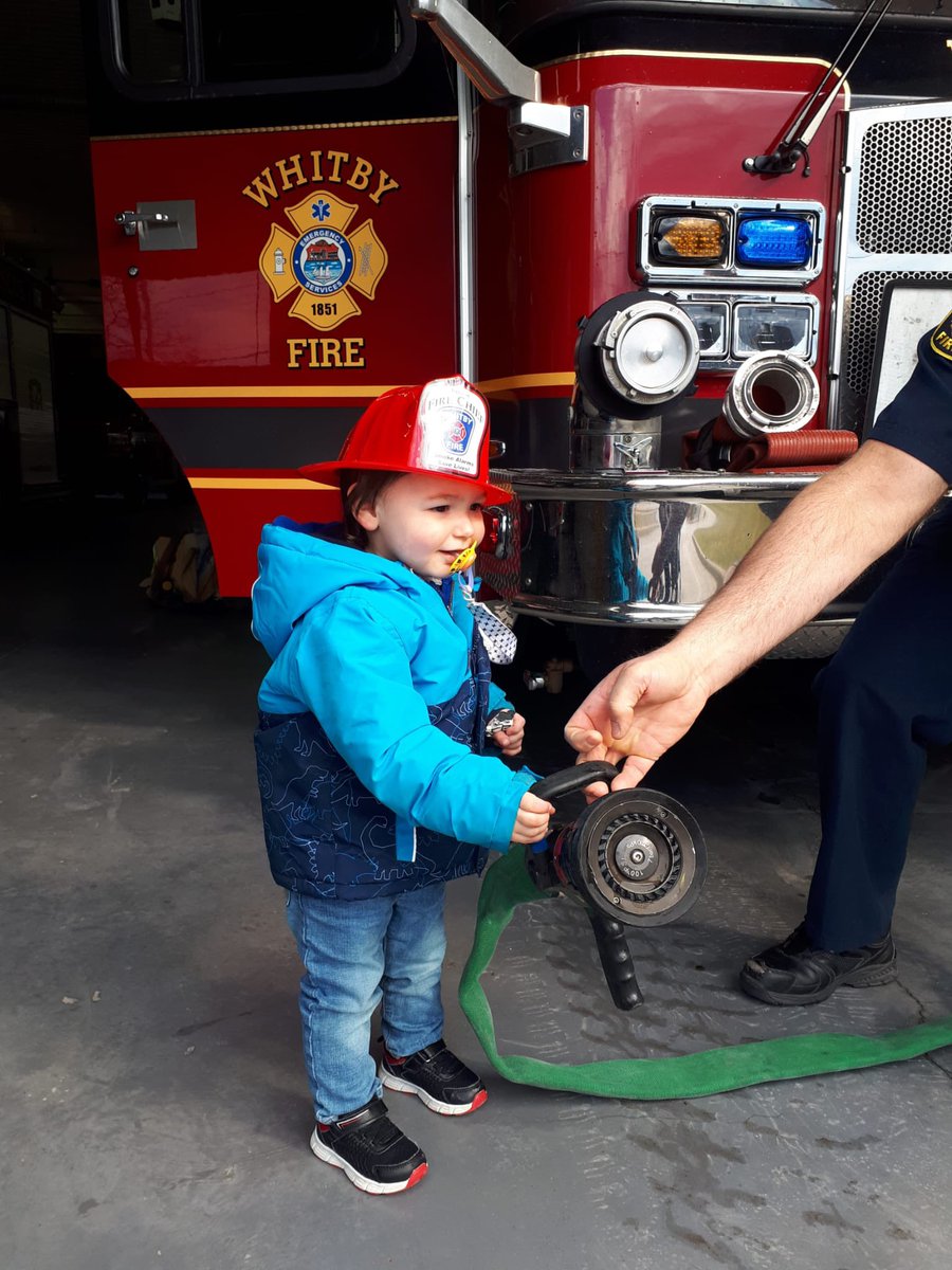 TGTomas's tweet photo. @WhitbyFire made Logans day. His love of trucks is off the charts. And he always makes fire truck sounds when he hears them. https://t.co/iGj9lsNLtN
