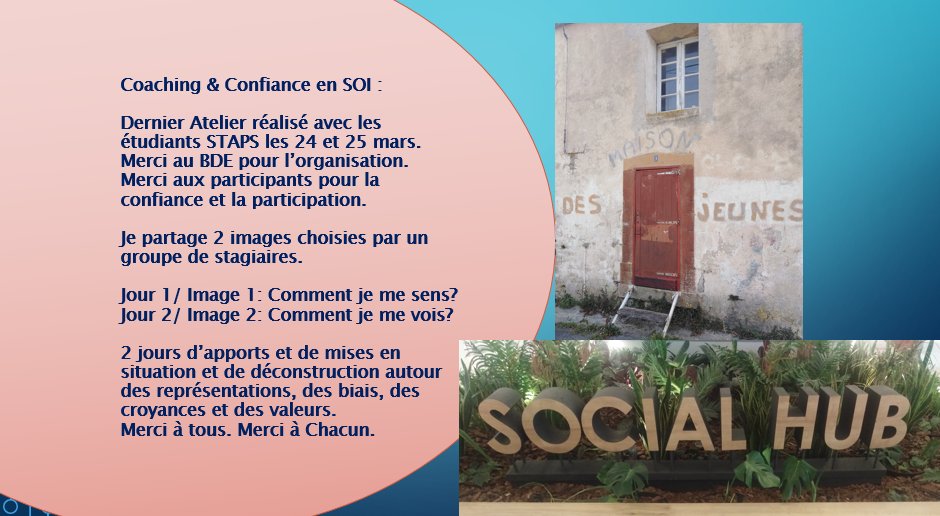 LGailhaguet's tweet photo. Merci Process Com, Merci @jeromesurlenet , Merci le M2 Coaching, je kiff les rencontres avec les étudiants STAPS
#processcommunication, #coach https://t.co/dA6goPcZFm