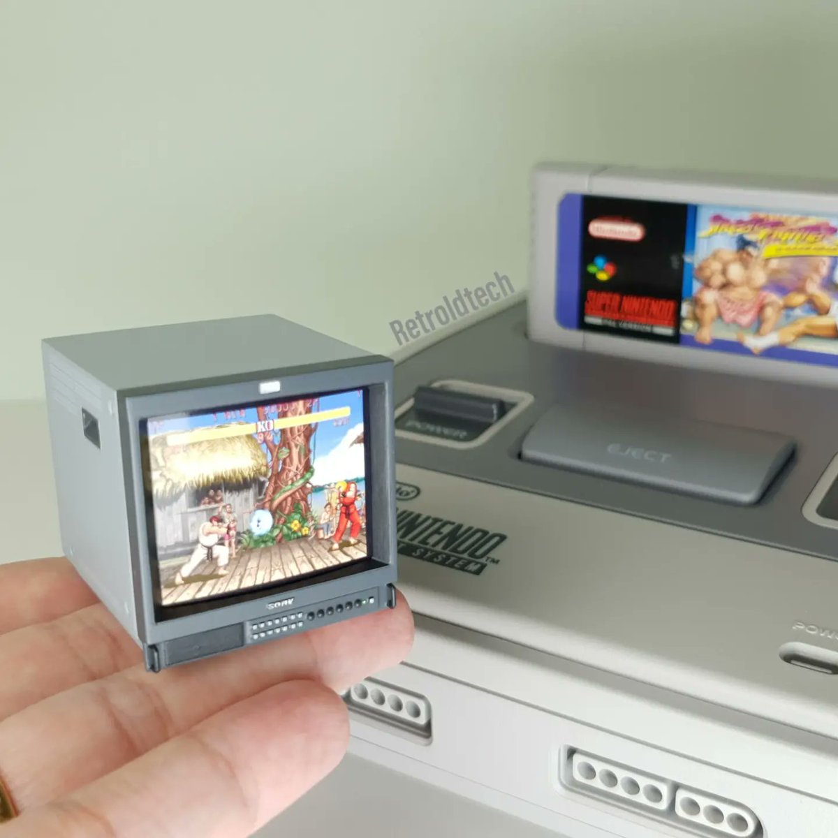 Retroldtech's tweet image. New miniature Sony PVM 20M4E with interchangeable screens 📺😍
#sonypvm #pvmmonitor #crtmonitor #crtgaming #crttv #retrogamimg #miniature #miniatures #snes #supernintendo  #toyphoto #toyphotography #actionfiguresphotography