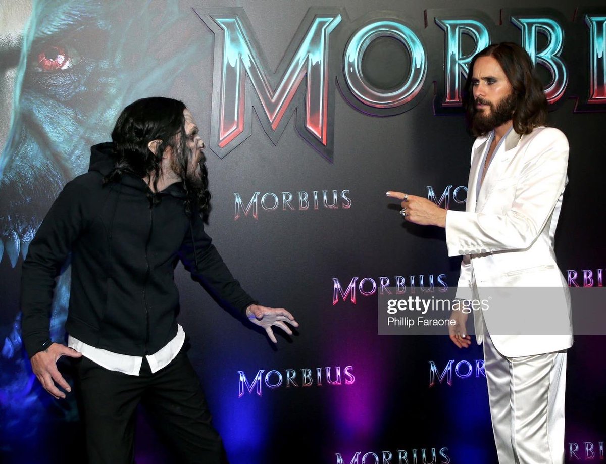.@MORBIUSMOVIE LA PREMIERE!!! 🕺🏻🧔🏻‍♀️🦇🧛🏻‍♂️ IN THEATERS TONIGHT!!!

📸 Phillip Faraone / Alberto E. Rodriguez / Getty Images