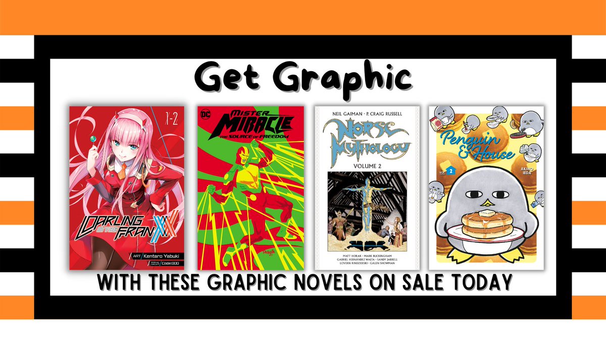 PRHgetsgraphic's tweet photo. These comics and graphic novels are out today (4/5)! 
Visit https://t.co/WHAQCeSsET… to learn more! #comics #comicbooks #graphicnovel #manga https://t.co/kV9JL71pKV