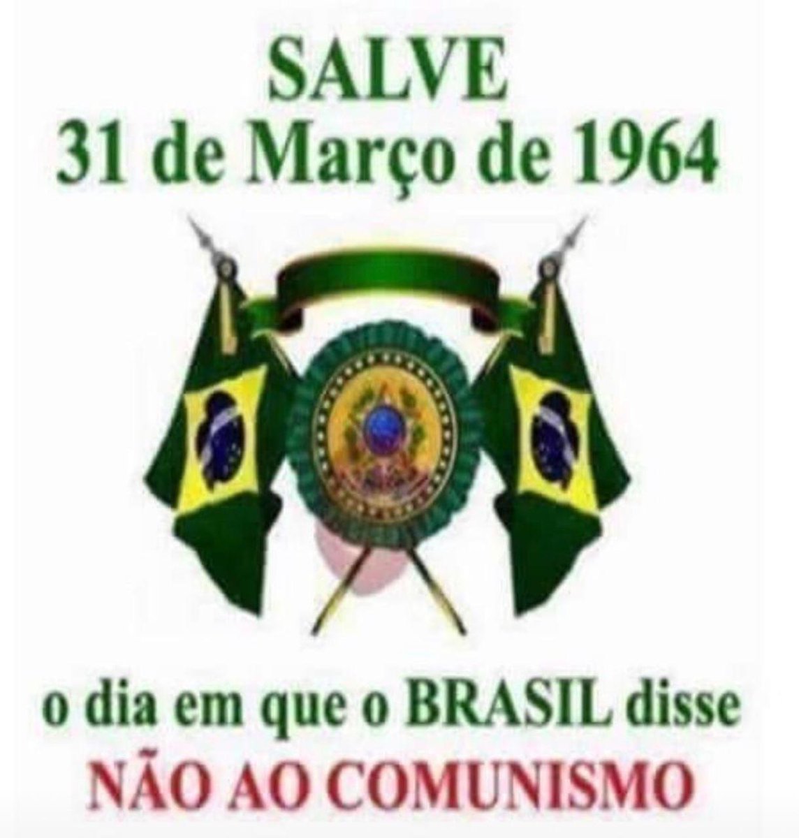 alefonrj's tweet photo. Viva 31 de março de 1964 !
#31deMarco
#31deMarço
#Viva31deMarco
#viva31deMarco1964
#viva31deMarco1964
#Viva31deMarço
#31deMarcoNaoAoComunismo
#31deMarçoNaoAoComunismo https://t.co/67dVb281Gk