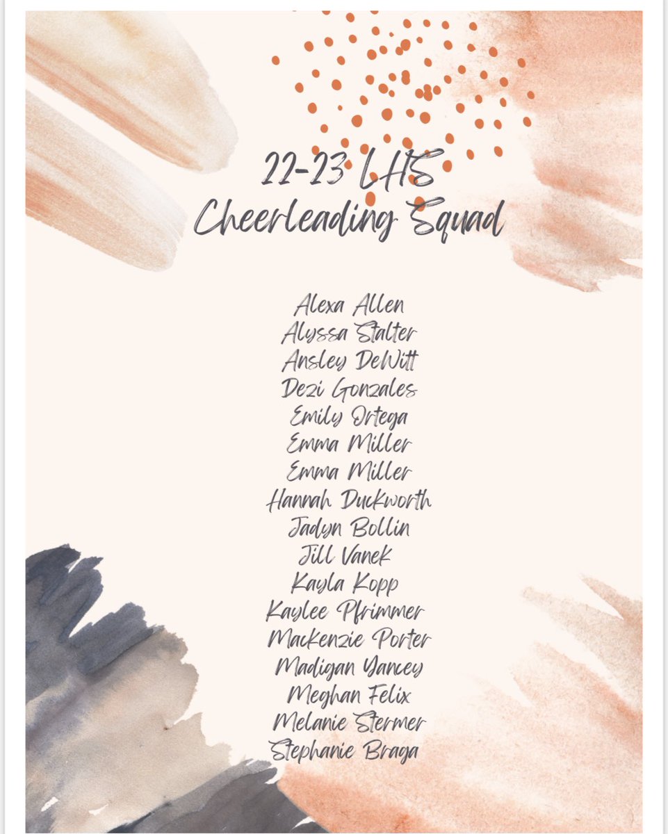 Congrats to the 22-23 Cheer Squad! 🎉👏🏻❤️🦁🎀 #LHSCheer #proudofthepride