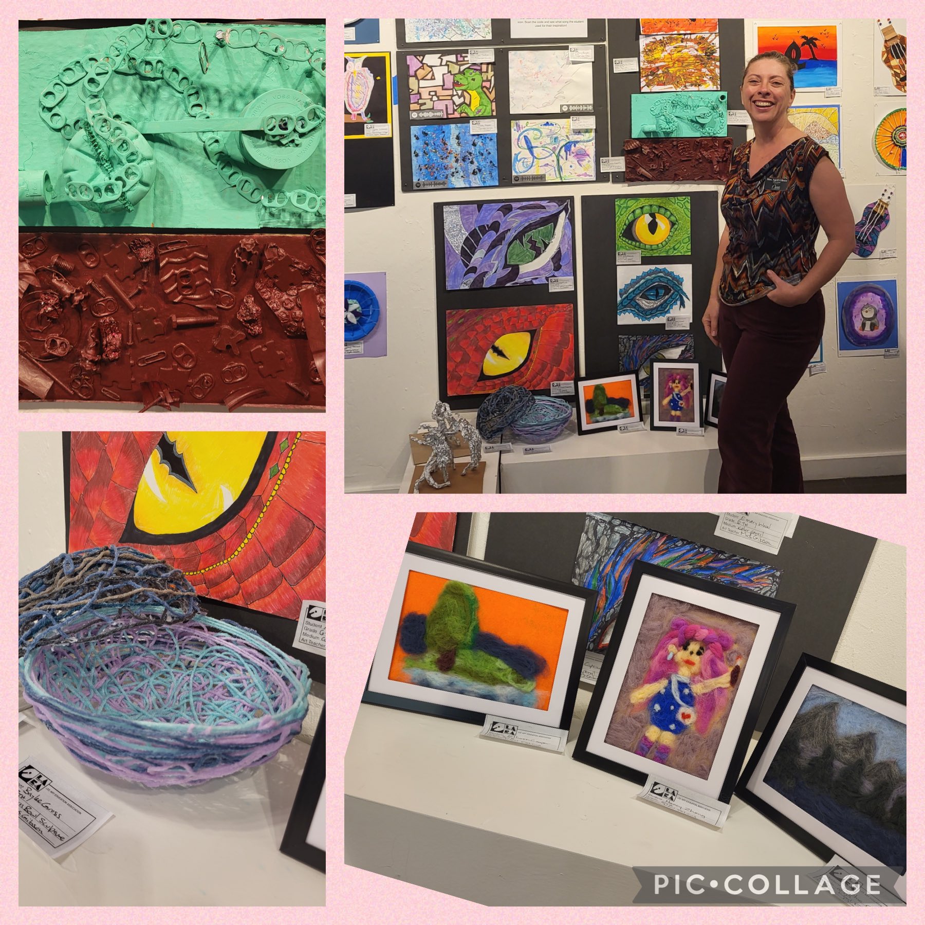 Oasis Middle on Twitter: "Mrs. Gibson, our rockstar Art teacher, showcases  our students' artistic talents at the Alliance of the Arts. Thank you so  very much, Mrs. Gibson for inspiring our students.