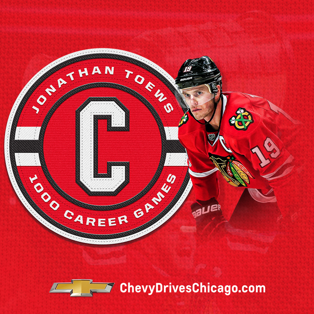 Congratulations to Jonathan Toews on 1000 Career Games today! Your Local Chevy Dealers are thrilled as he celebrates this huge milestone. Tune into watch tonight’s game! Proud Chevy Partner #Blackhawks #1000 #Captain #19 #DriveWhatKaneandToewsDrive
nhl.com/blackhawks/fan…