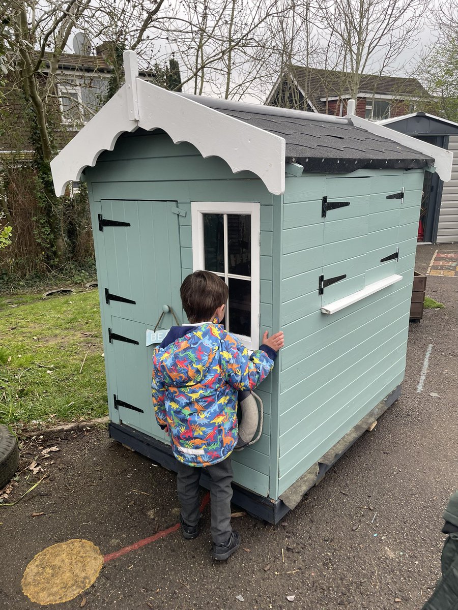IvyChimneys's tweet photo. HUGE thank you to the Redmond family who donated and built this shed for the @IC_EYFS playground - it’s going to be our outdoor writing hut https://t.co/KLDZrZ0h9x