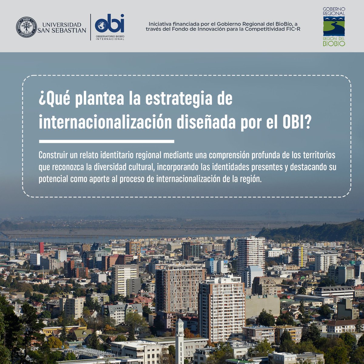 Crear una identidad regional es una de las principales propuestas que tenemos para internacionalizar el Biobío al mundo. Es importante identificar que nos caracteriza y mostrarlo desde una mirada pluralista, respetuosa e inclusiva 🌎

#Observatoriobiobiointernacional⁣
#obi