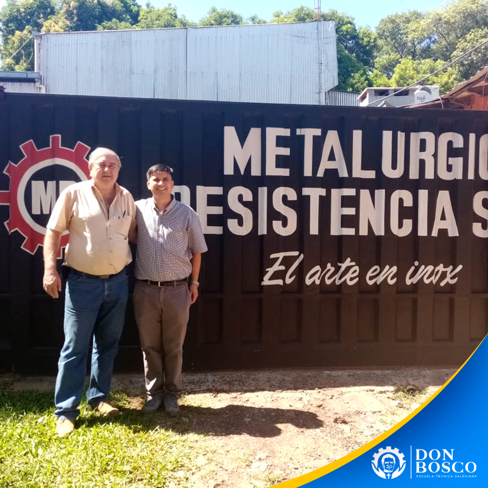 Convenio con las empresas «Metalúrgica Resistencia SRL» y «Central Supplies SRL»

El documento fue suscrito el Ing. Rolando Alberto Jovanovich, Director de ambas empresas, y el Lic. Juan Paredes, Mediador Laboral de la Escuela Técnica Salesiana.
