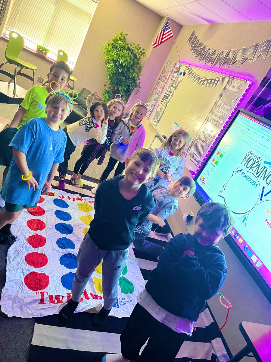 Having fun with our carnival auction winners at our glow/game party! #McClureMarshals