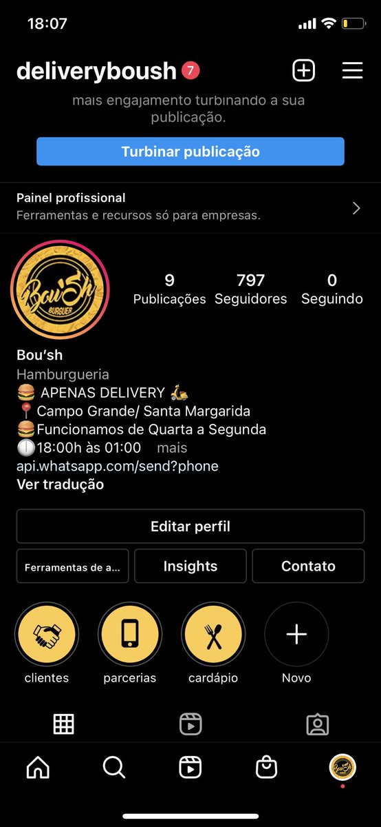 Pouquinho pra bater 800 seguidores vamos seguir? 

📍 @deliveryboush