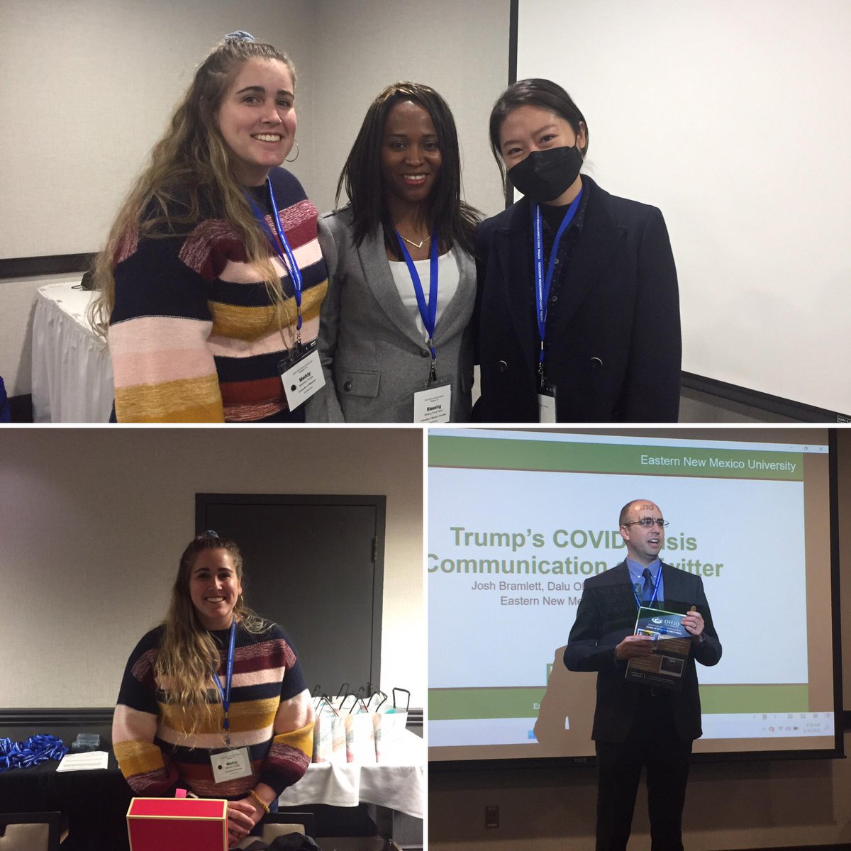 Look at #MizzouComm graduate students at the first day of 2022 CSCA (Central States Communication Association) annual conference! They have served as chair, presenter, and registration volunteer.
#2022CSCA #CSCA #Mizzou #mizzoucomm