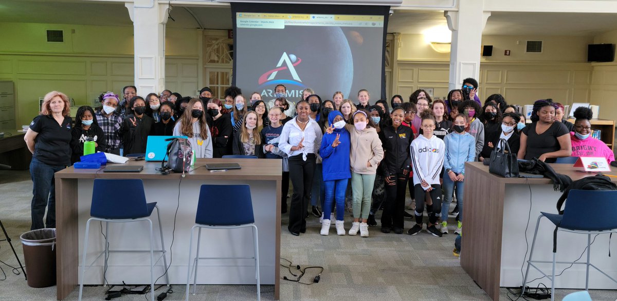 Betty Jo Moore, M.A. Ed. π (@bjmoore1640) on Twitter photo Our school was selected to participate in a Women's History Month virtual meeting with a NASA engineer working on the Artemis mission. The level of excitement from our Ss was incredible. Thank you @NASASTEM. <a href="/WileyMS/">Wiley Magnet Middle</a> <a href="/wsfcs/">WS/FC Schools</a> <a href="/WSFCS_Science/">WS/FCS Science</a> Our school was selected to participate in a Women's History Month virtual meeting with a NASA engineer working on the Artemis mission. The level of excitement from our Ss was incredible. Thank you @NASASTEM. <a href="/WileyMS/">Wiley Magnet Middle</a> <a href="/wsfcs/">WS/FC Schools</a> <a href="/WSFCS_Science/">WS/FCS Science</a>