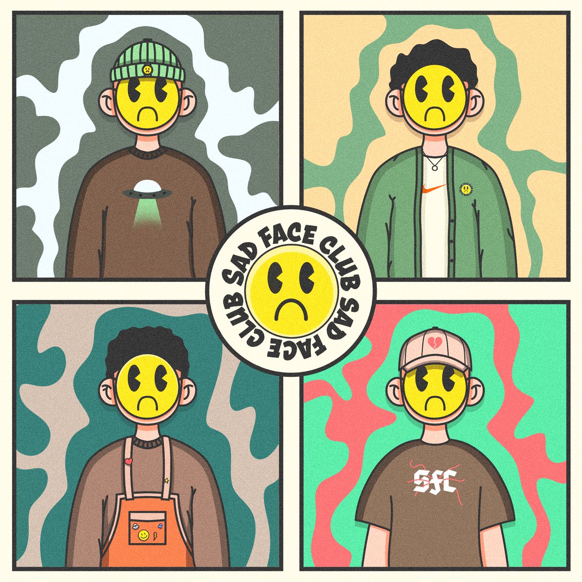 SadFaceClubnft's tweet photo. don't miss the opportunity to join the club on April 8th!  stay tuned 🫶🏼☹️💛
.
.
.
#nft #NFTCollection #OpenSeaNFT #NFTartist #NFTdrop #NFTCommunity #PolygonNFT #sadfaceclub https://t.co/9pvzp9S9Sj