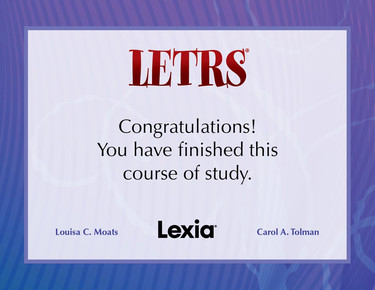 ZaviusKidd's tweet photo. I’m officially done and certified!#LETRS #LeadingTheWay #PathwayToSuccess https://t.co/iEILGbL7LQ