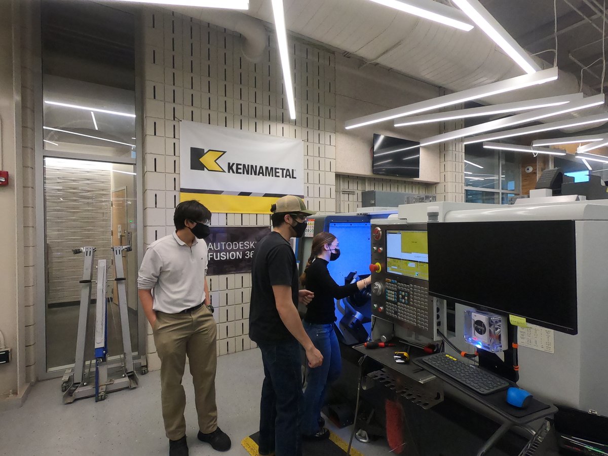 PurdueBechtel's tweet photo. Manufacturing chess piece out of iron bar using @Haas_Automation ST20 turning machine with tooling provided by @Kennametal . The chess piece is manufactured by dry machining performing turning &amp; facing operations.
Check out the manufacturing clip on our YouTube channel. https://t.co/Gw6Rfp01dJ