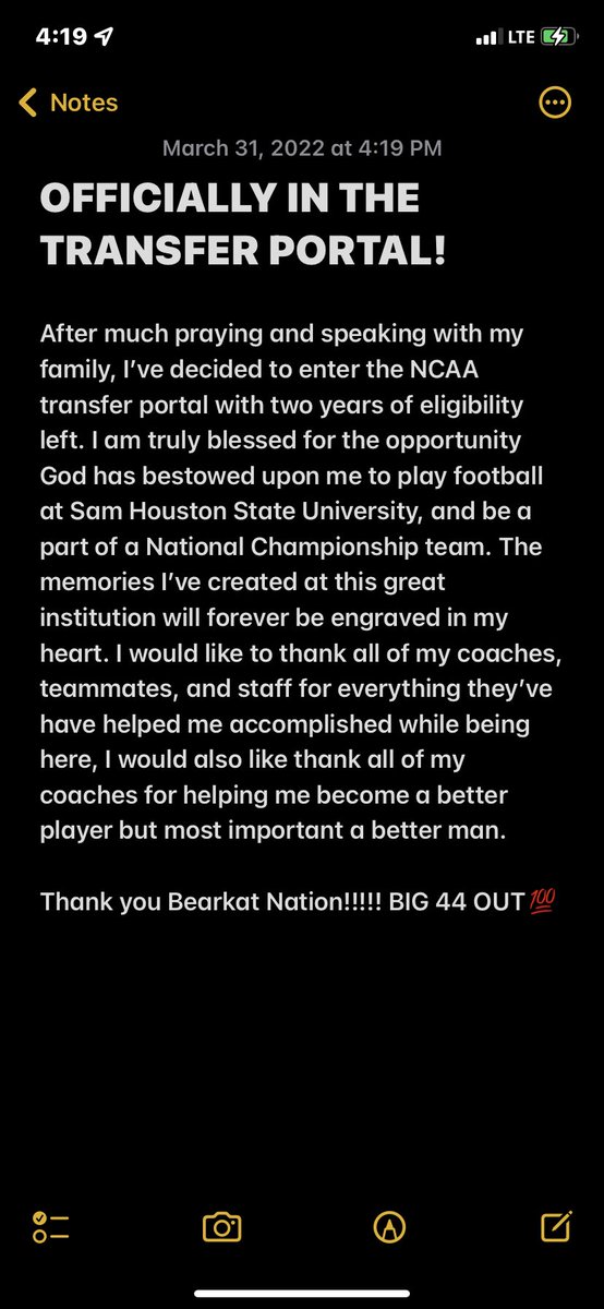 TheJuanHenryJr's tweet photo. Thank You SHSU! Forever a BearKat!🟠⚪️ https://t.co/4nGu46ulwz