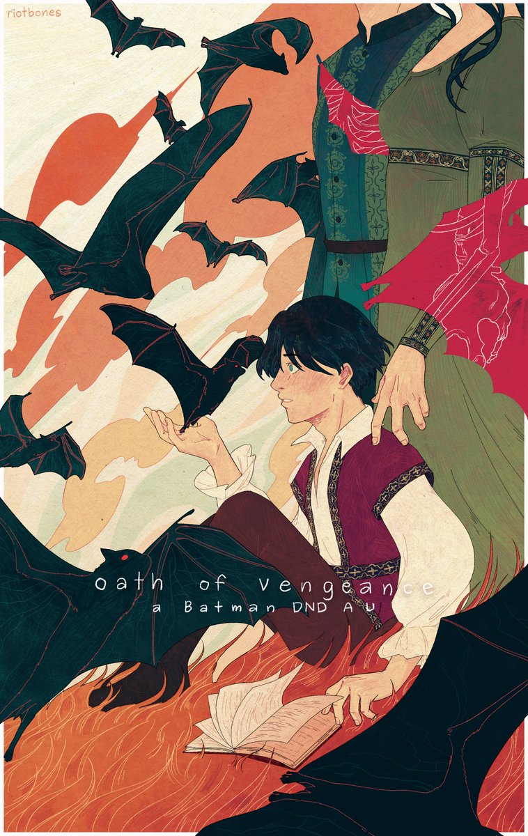 「dnd  au  with 🦇 as  an  oath  of  venge」|bones 💀のイラスト